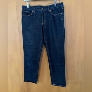 Lands’ End Fit 1 denim ankle jeans size 10